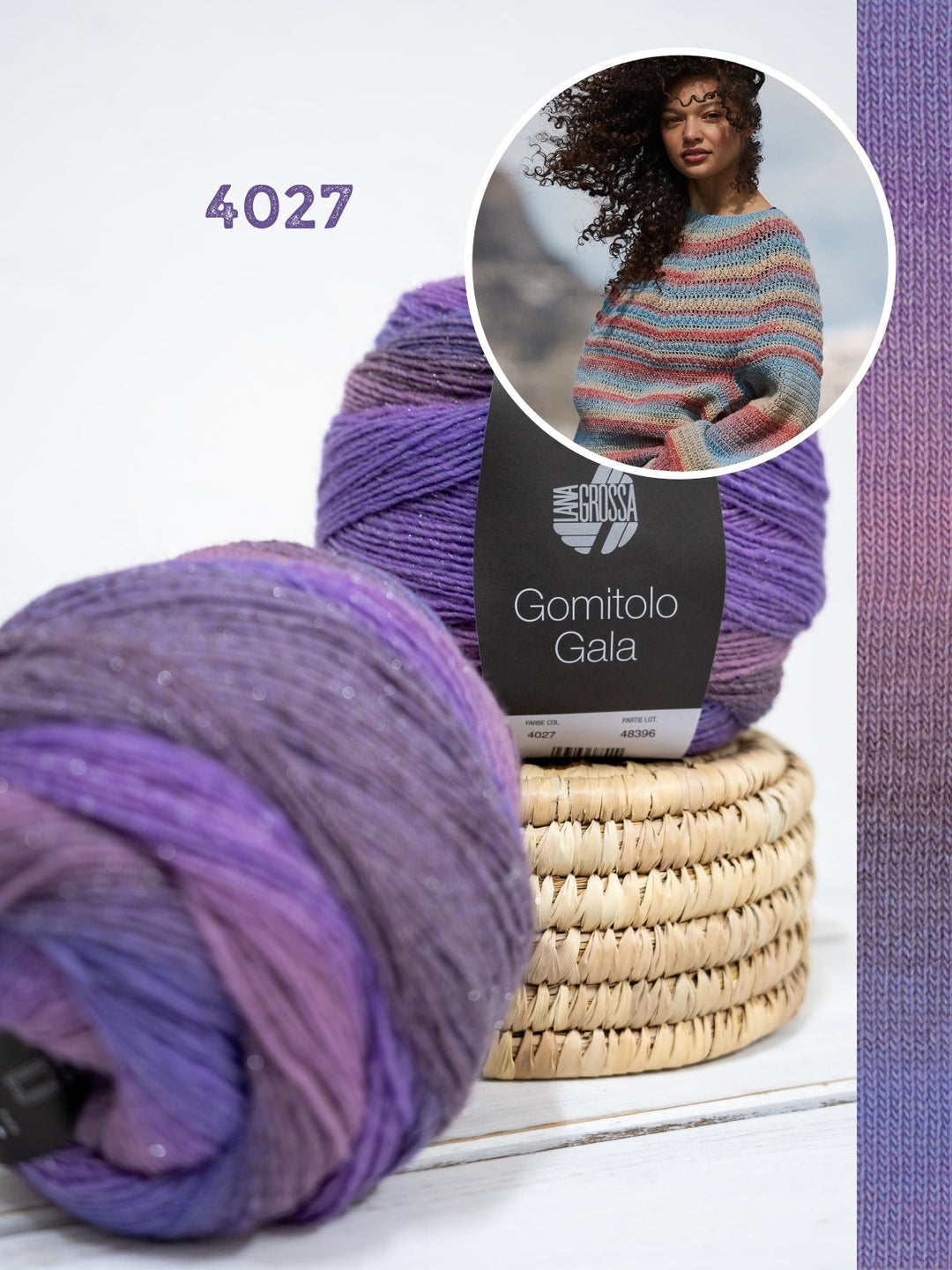 Häkelpaket Gomitolo Gala Top-down Pullover