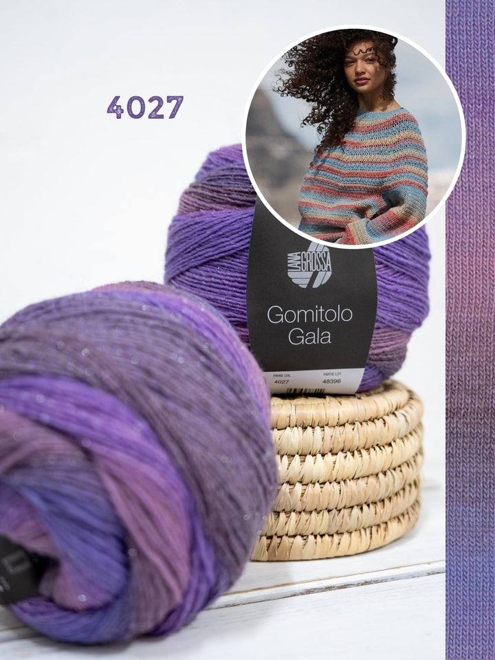 Häkelpaket Gomitolo Gala Top-down Pullover