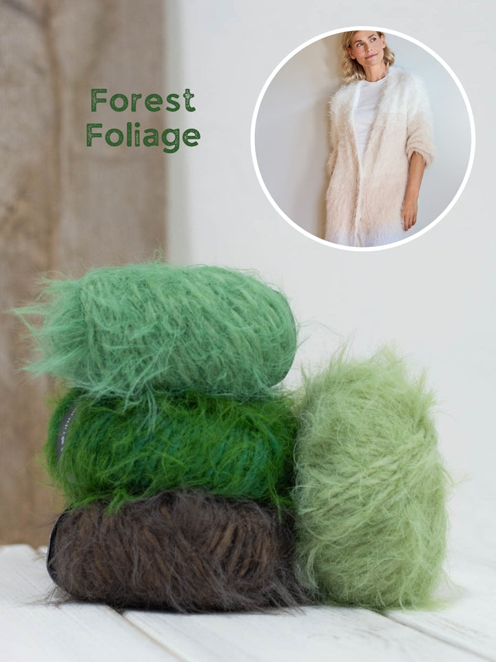 Strickpaket Basta Longjacke in Streifen