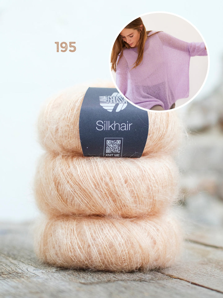 Strickpaket Silkhair oversized shirt
