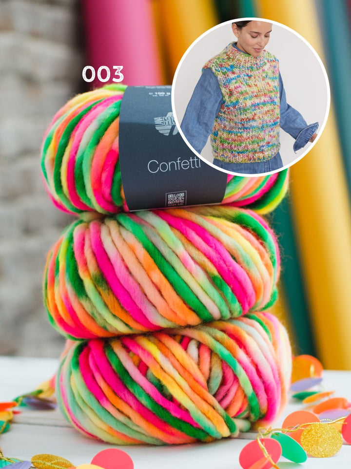 Strickpaket Confetti Pullunder