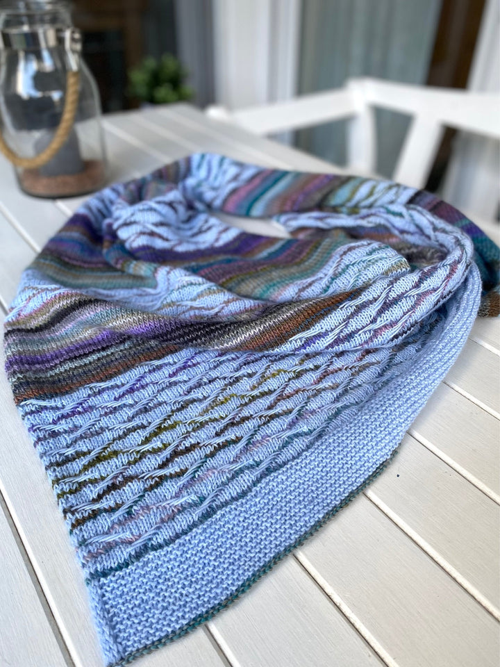 Strickpaket Lizas Tuch New Waves - Colorissimo Ecopuno