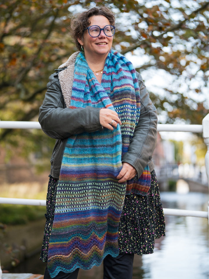 Strickpaket Lizas Tuch Shiny Trio - Winter