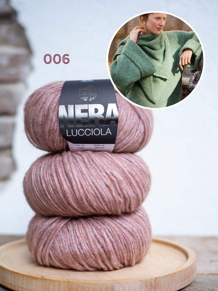 Strickpaket Lucciola diagonal gestrickter Pullover