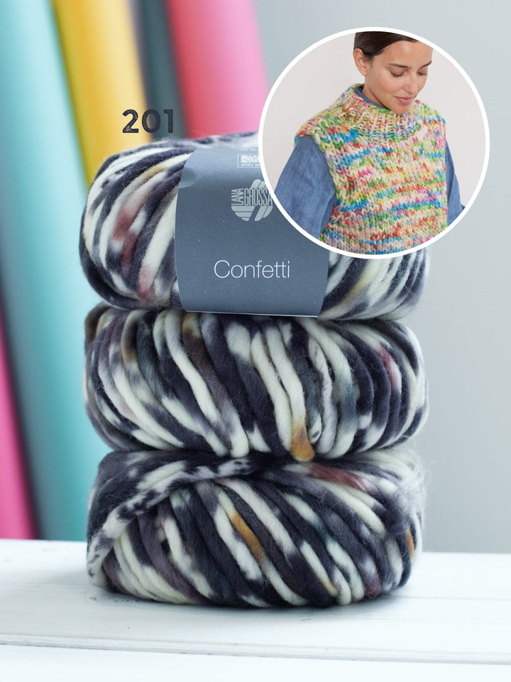 Strickpaket Confetti Pullunder