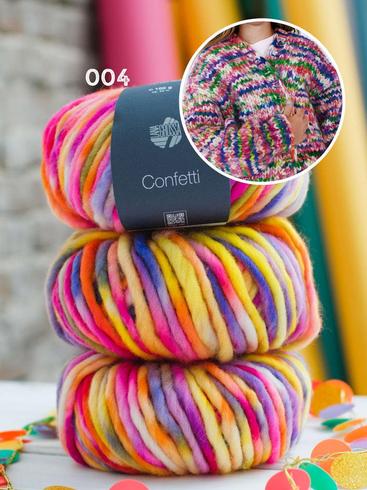 Strickpaket Confetti Cardigan - Kids