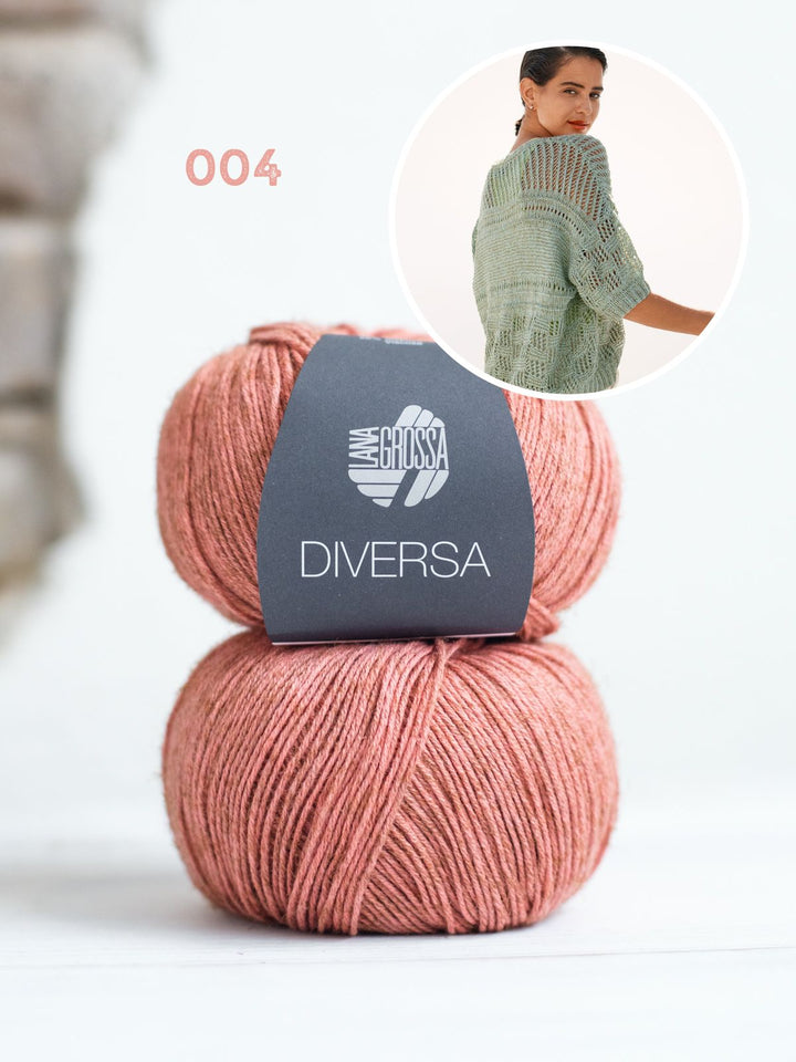 Strickpaket Diversa Jacke im Mustermix
