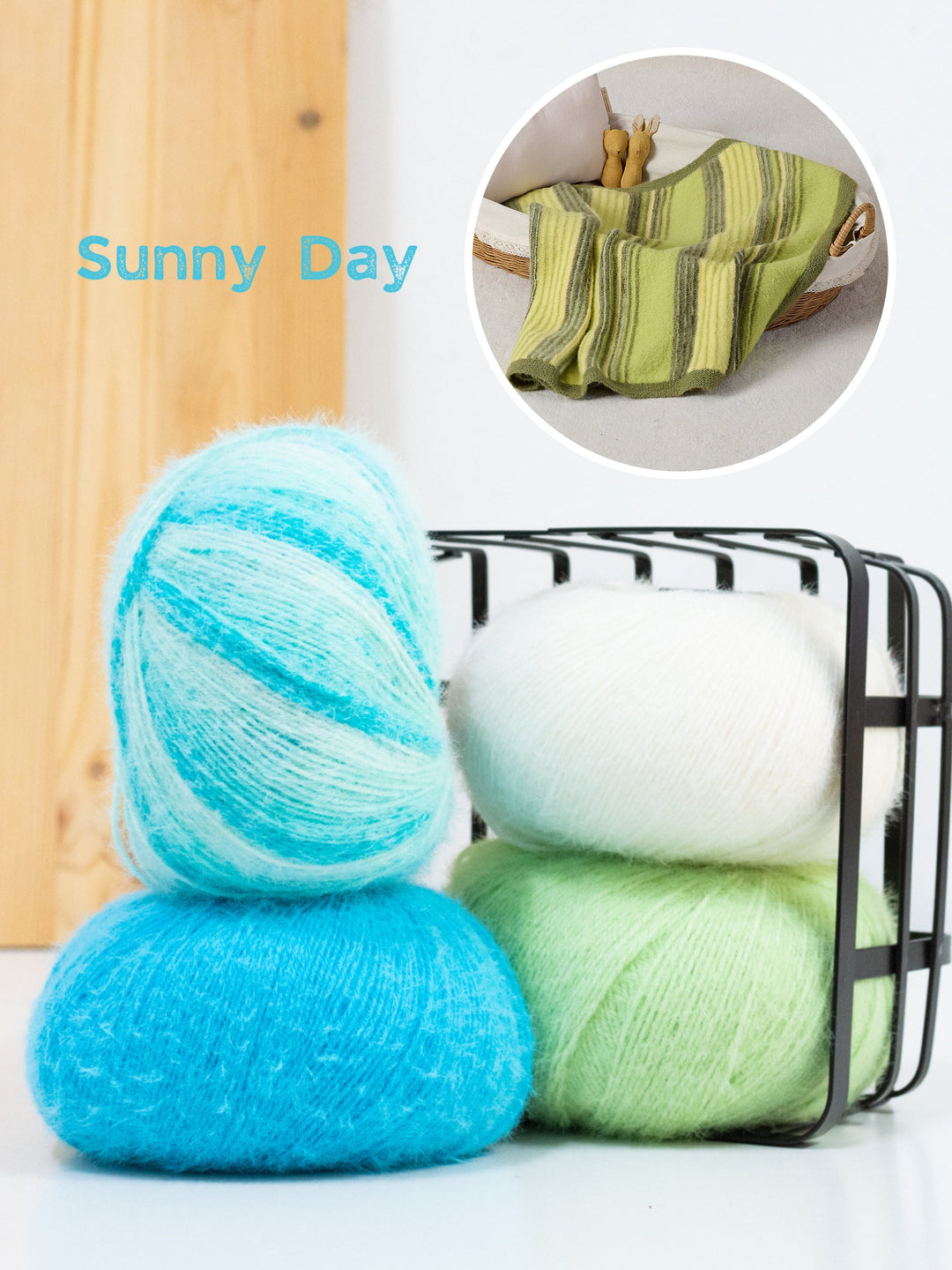Strickpaket Cosy Socks Gestreifte Decke