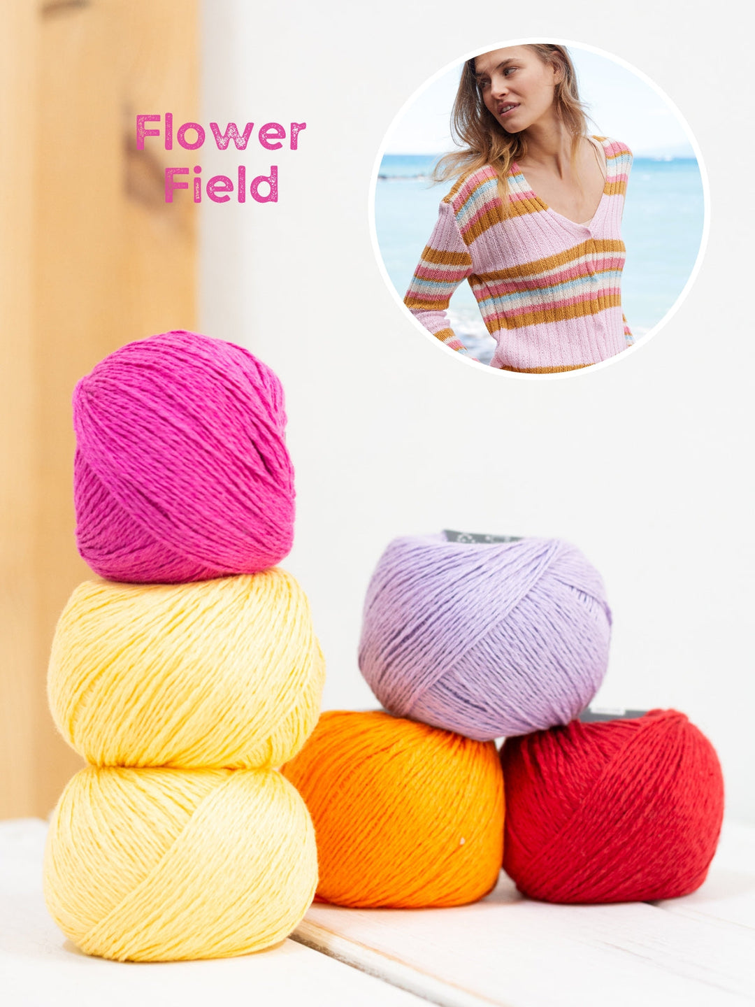 Strickpaket Campo gestreifte Jacke