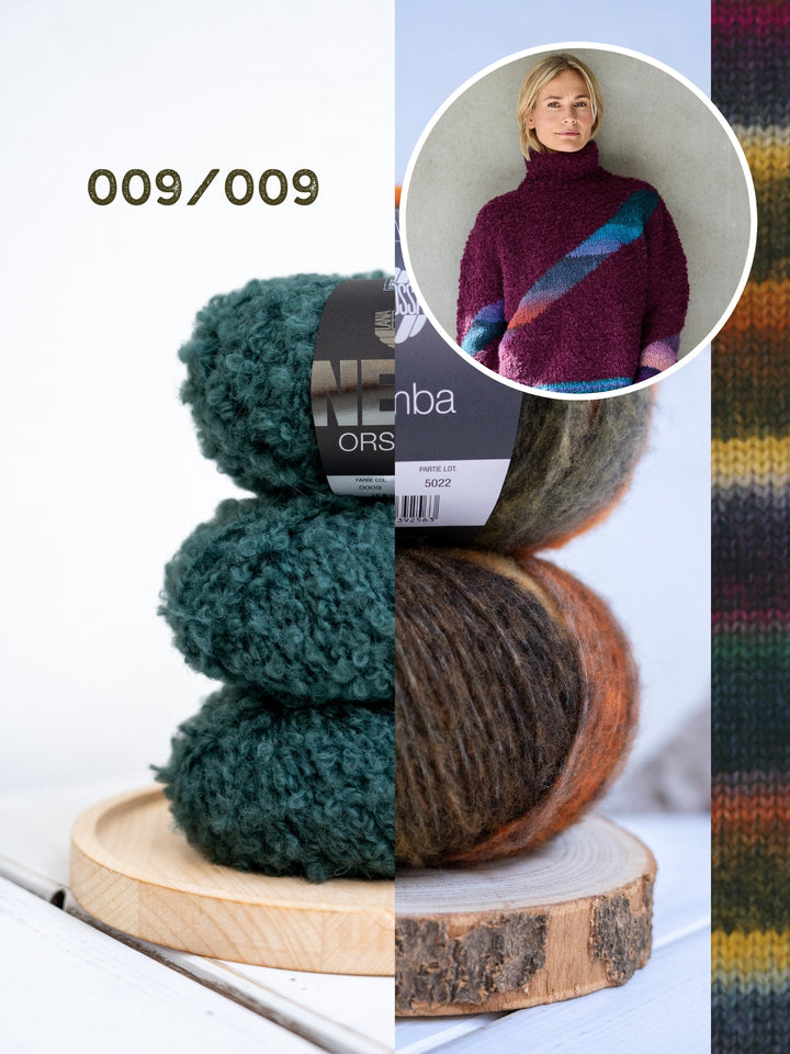 Strickpaket Orsetto Bomba Pullover mit Intarsia