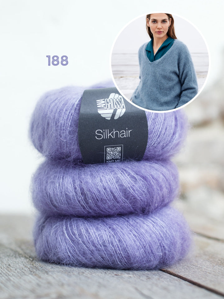 Strickpaket Silkhair Pullover