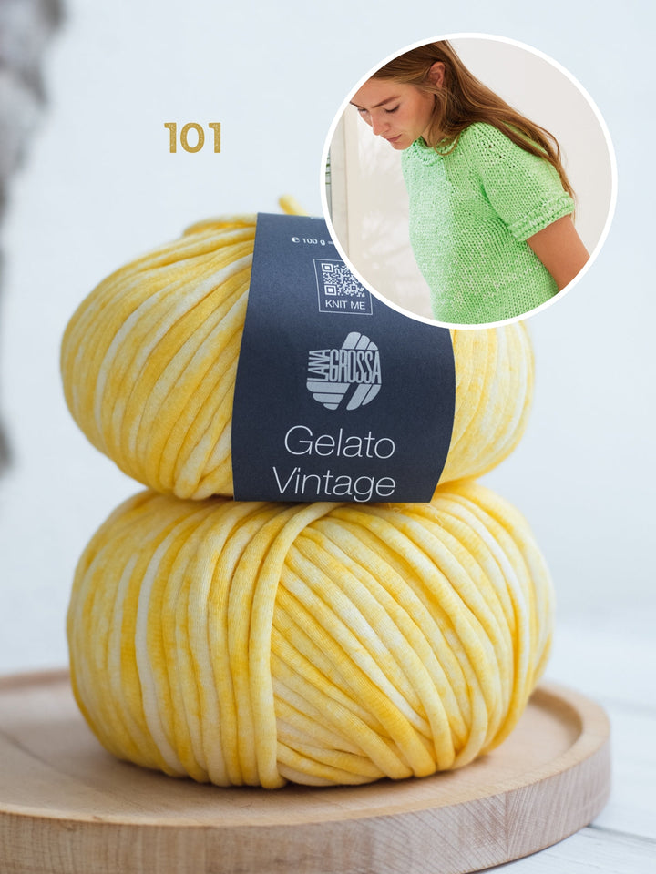 Strickpaket Gelato Vintage Kurzarmpulli