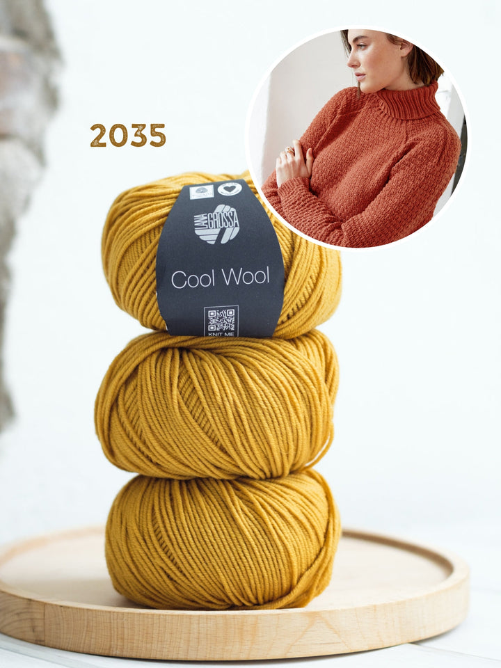 Strickpaket Cool Wool Raglanpullover