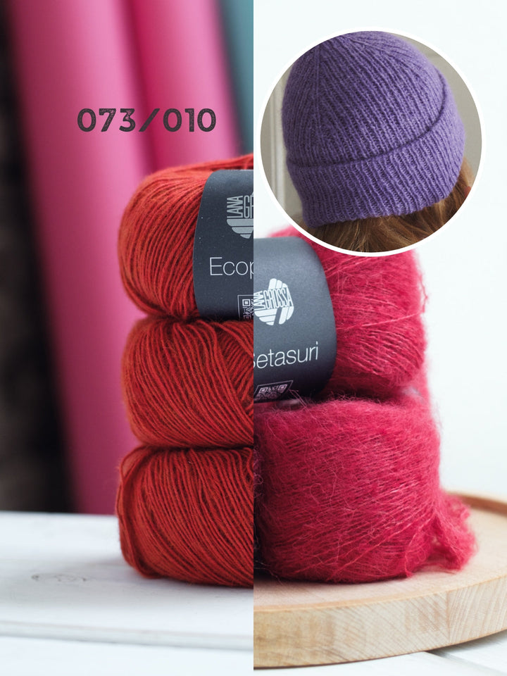 Strickpaket Ecopuno & Setasuri Mütze
