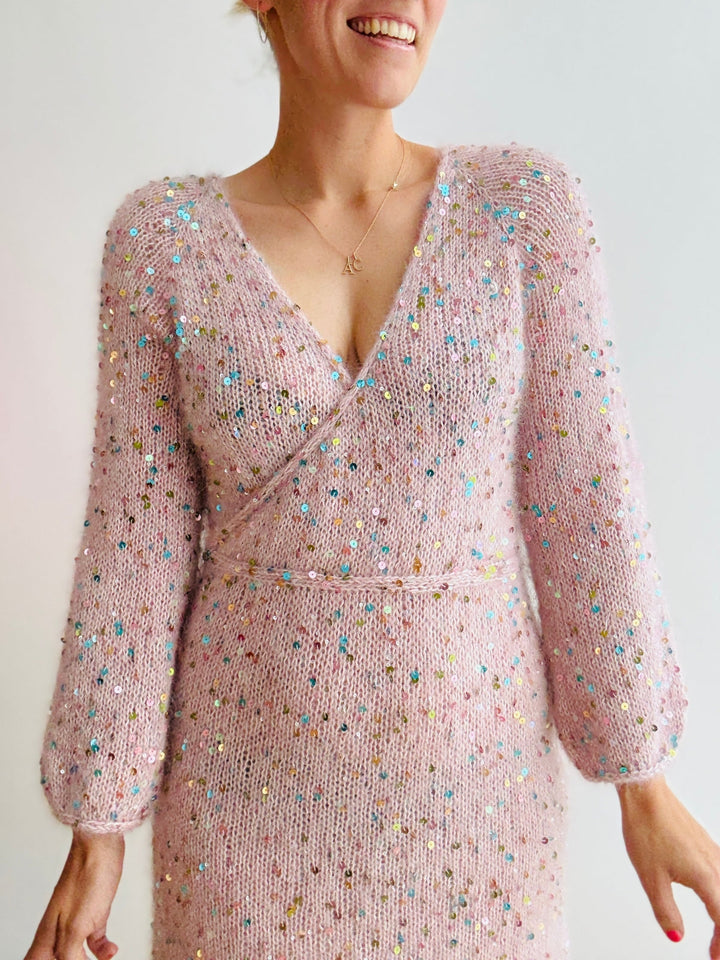 Strickpaket Camille Dress - Kolibri by Johanna