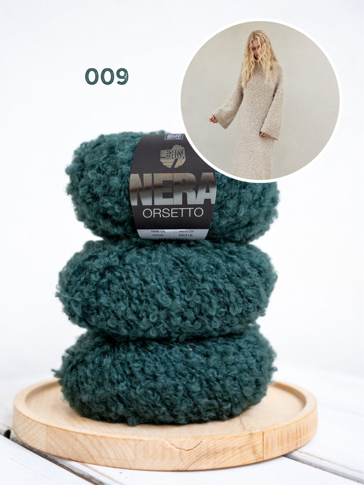 Strickpaket Orsetto Kleid lang – top-down