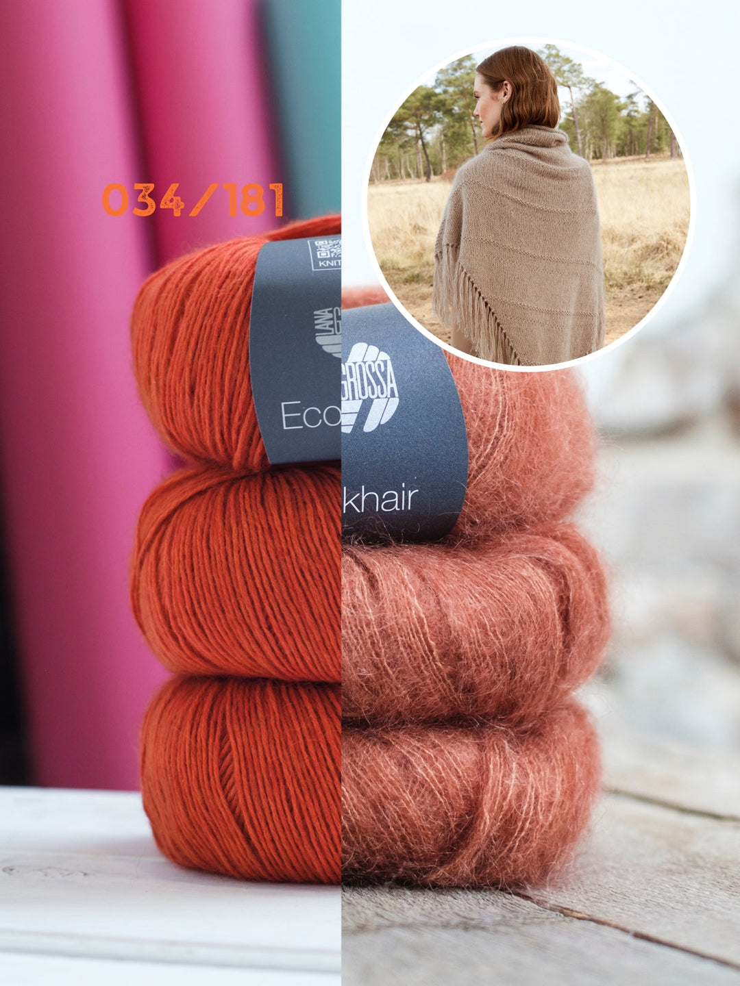 Strickpaket Ecopuno Silkhair Dreieckstuch