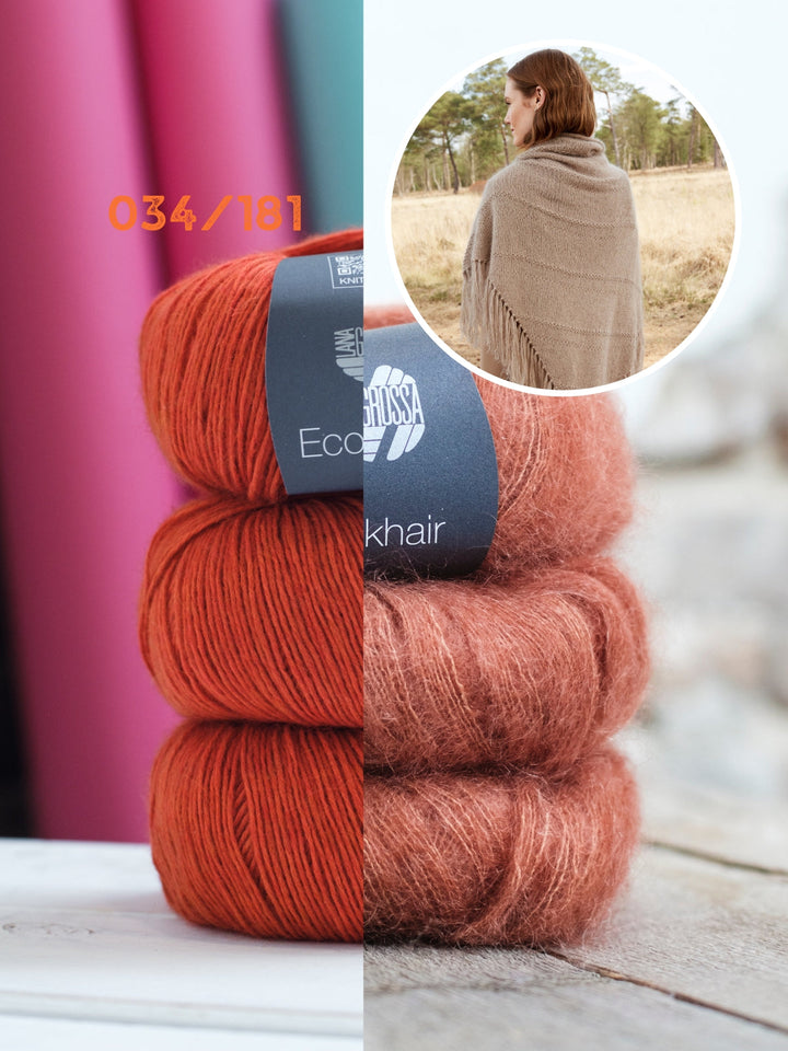 Strickpaket Ecopuno Silkhair Dreieckstuch
