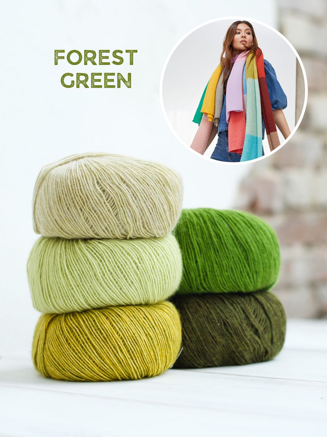 Strickpaket Ecopuno Streifenschal