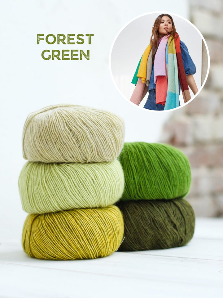 Strickpaket Ecopuno Streifenschal