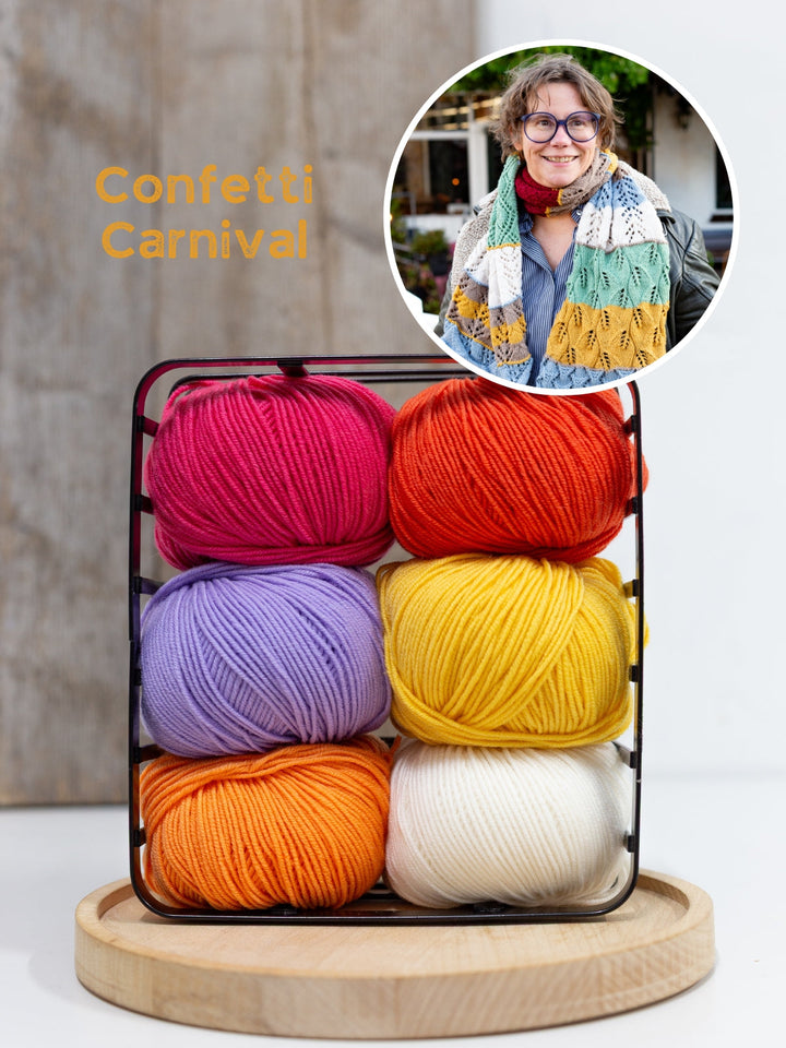 Strickpaket Stitch Party Scarf - KAL 2025