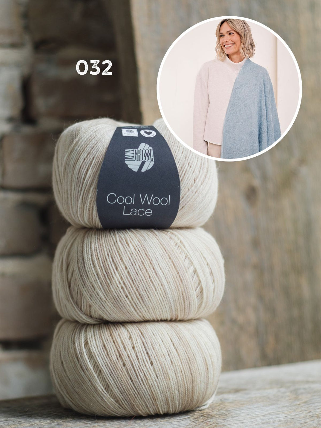 Strickpaket Cool Wool Lace Dreieckstuch