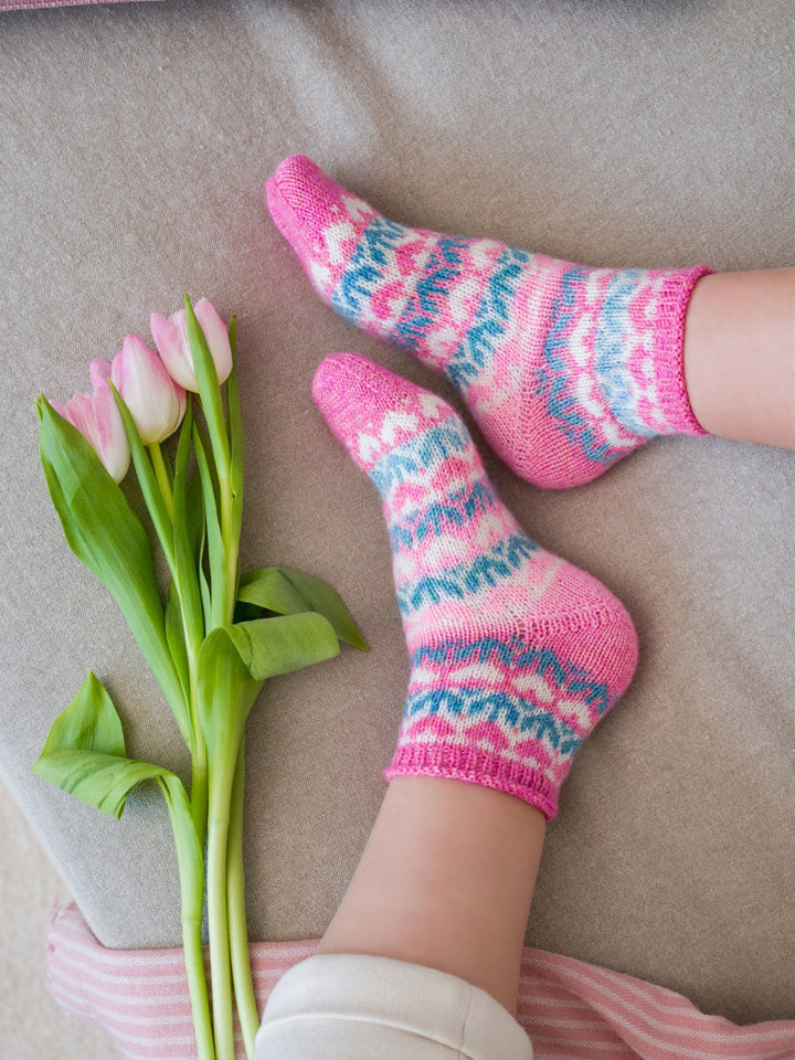 Strickpaket Frühlingssocken Woolycell - Tanja Steinbach