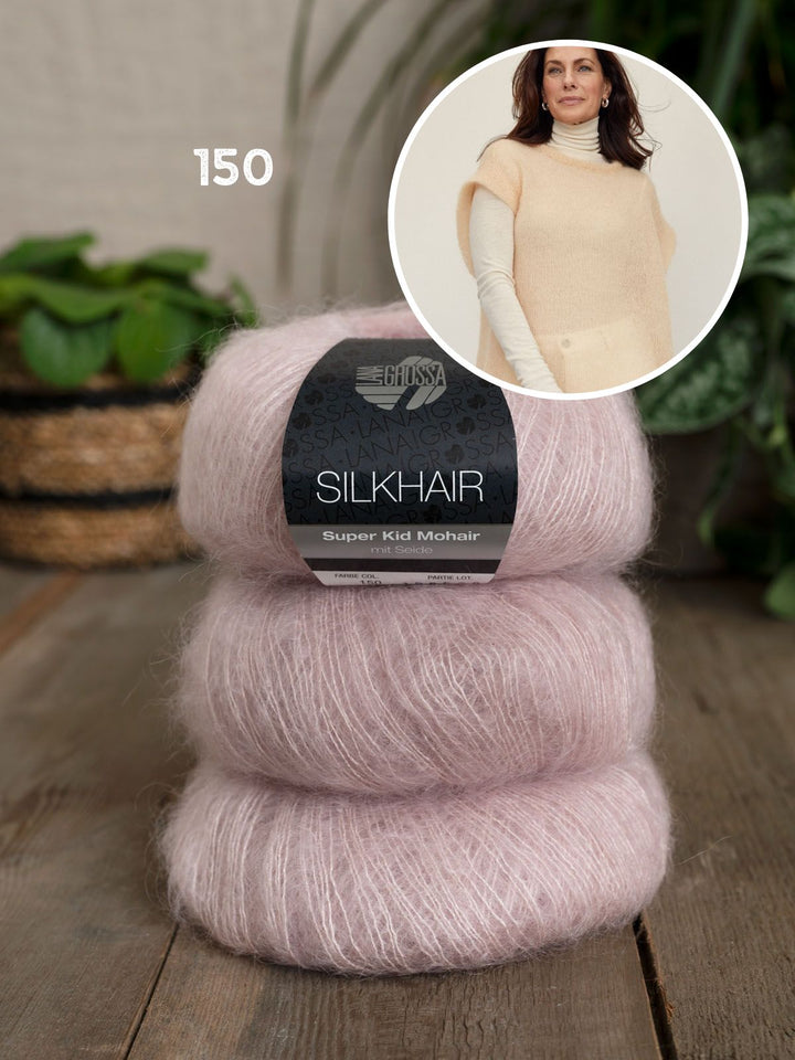 Strickpaket Silkhair Pullunder