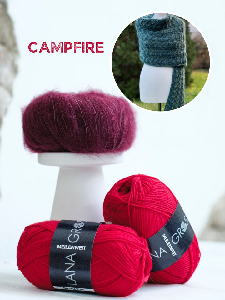 Strickpaket Lizas Tuch Winterwald