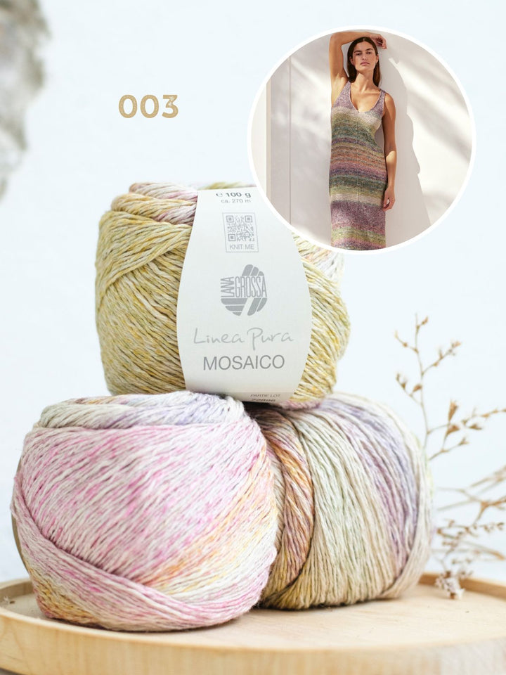 Strickpaket Mosaico Maxi-Kleid