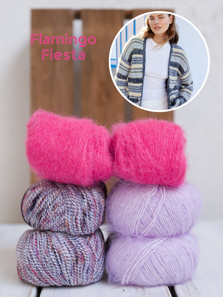 Strickpaket Maglia Setasuri Finito Streifenjacke