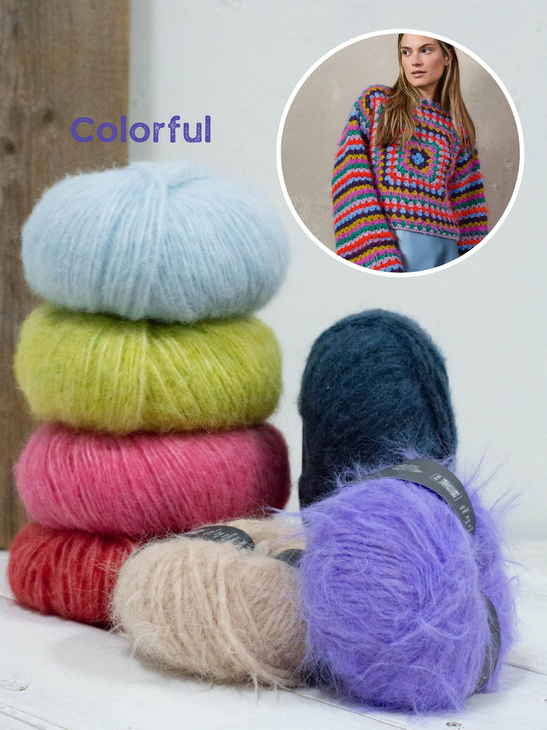 Häkelpaket Basta Alpaca Air II granny Pullover