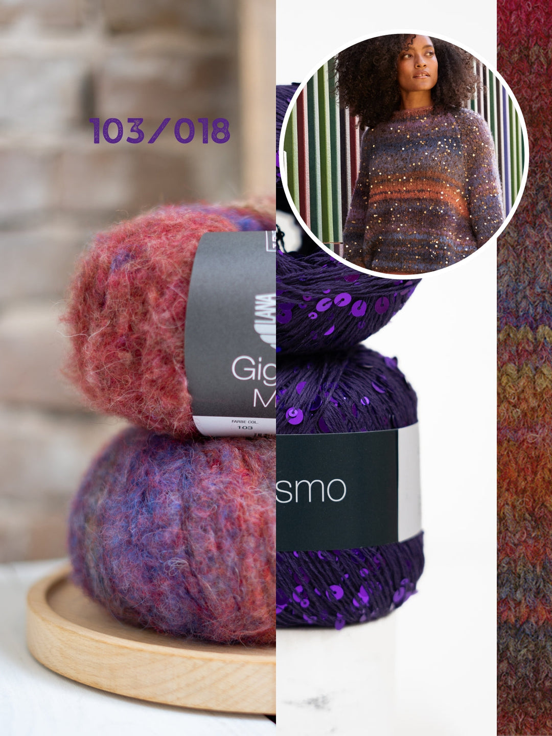 Strickpaket Gigante Multi Cosmo Oversized Pullover