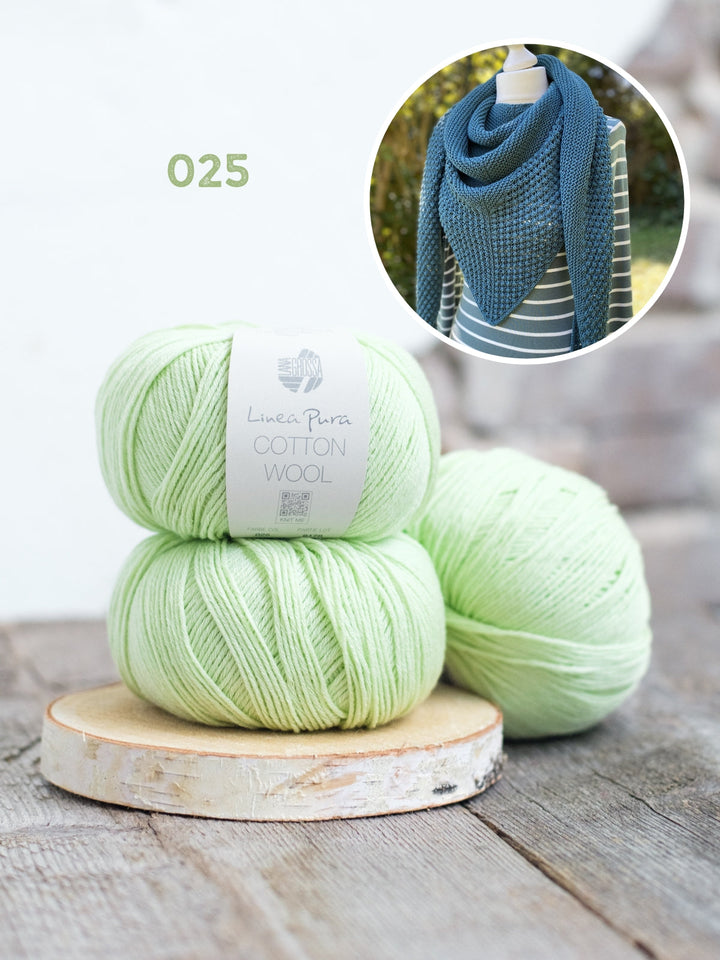 Strickpaket Lizas Tuch Bubble Wrap - Cotton Wool