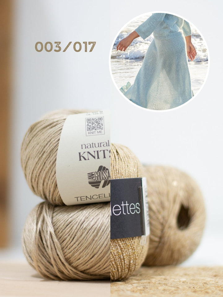 Strickpaket Tencellino Filo Paillettes Rock