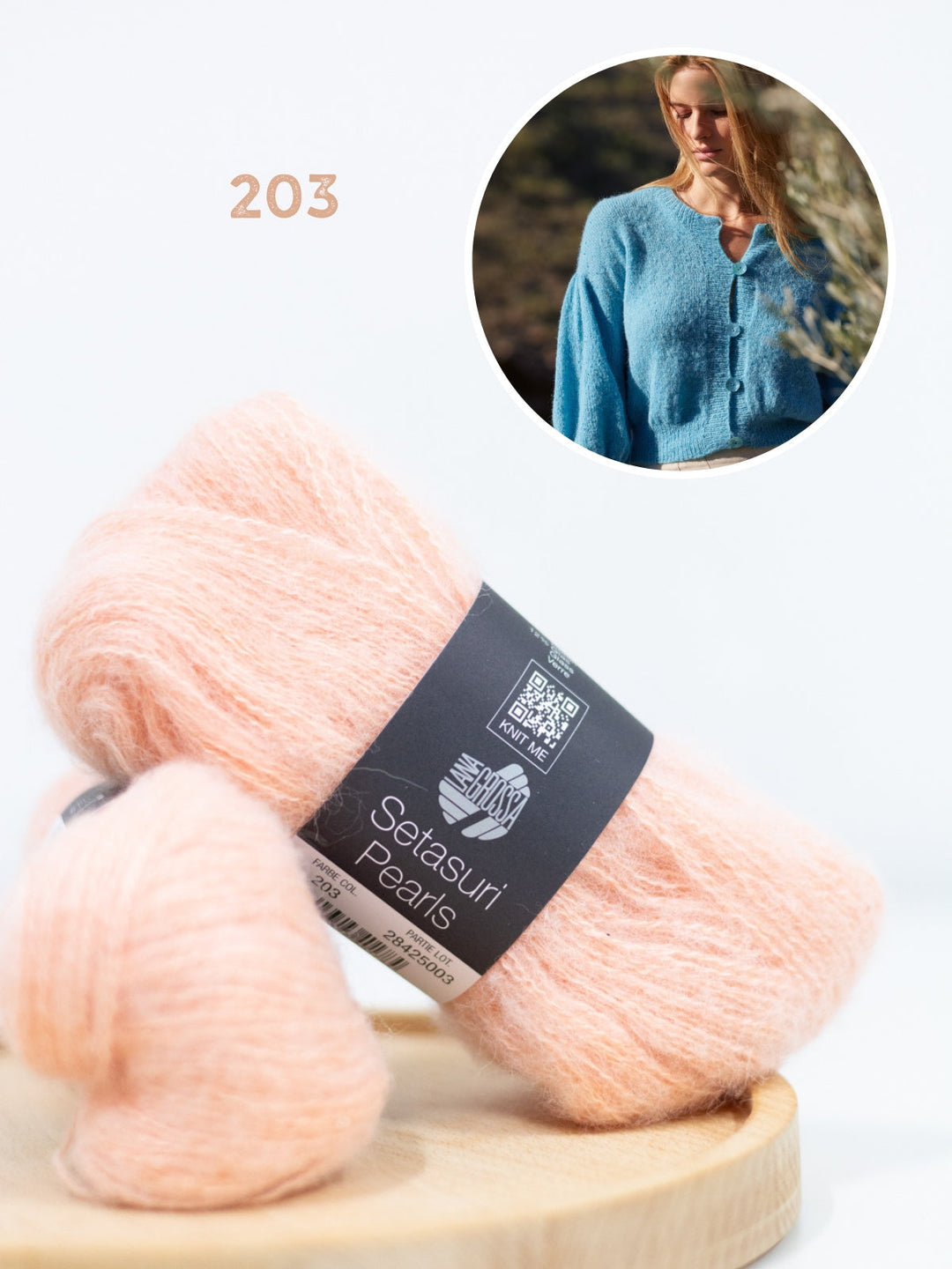 Strickpaket Setasuri Pearls Jacke Top Down