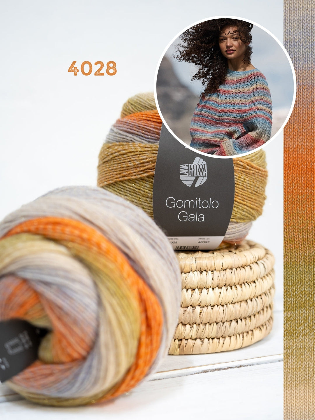 Häkelpaket Gomitolo Gala Top-down Pullover