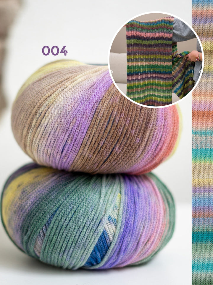 Strickpaket Fallmaschen-Schal – Farfalla – Tanja Steinbach