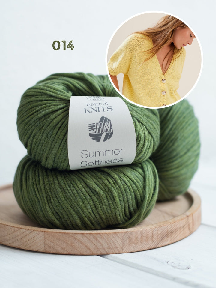 Strickpaket Summer Softness Kurzarm-Raglanjacke