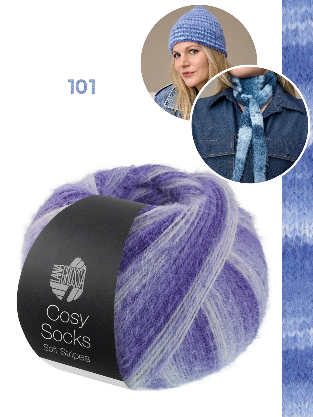 Strickpaket Cosy Socks Set (Minischal + Mütze)