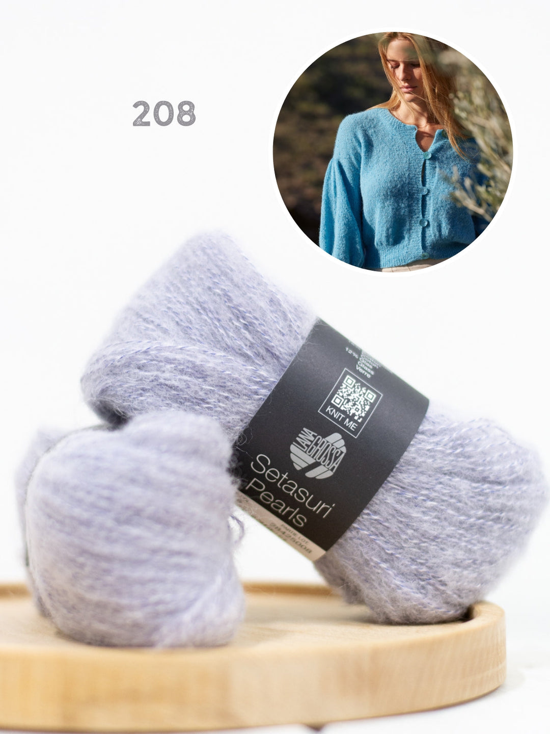 Strickpaket Setasuri Pearls Jacke Top Down