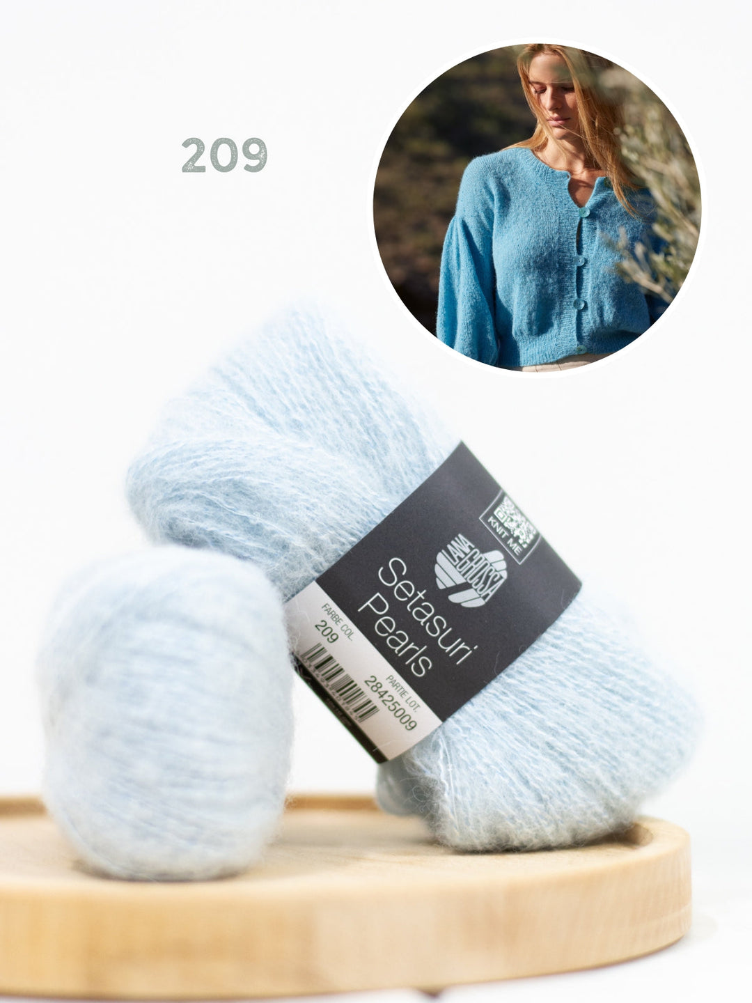 Strickpaket Setasuri Pearls Jacke Top Down