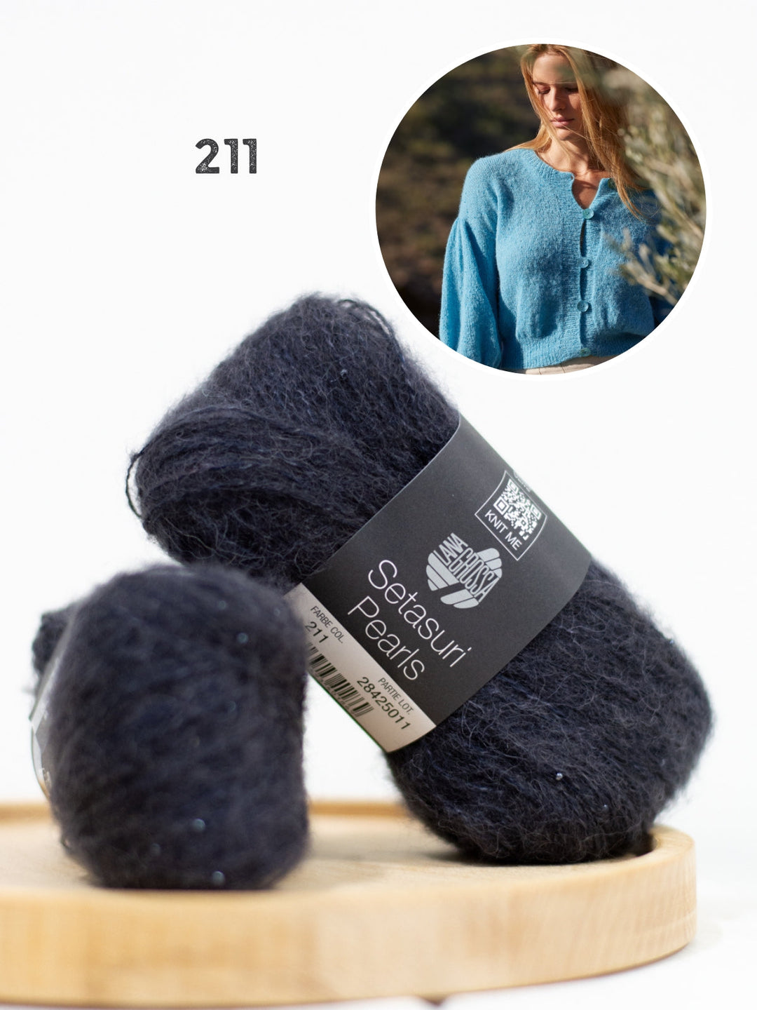 Strickpaket Setasuri Pearls Jacke Top Down