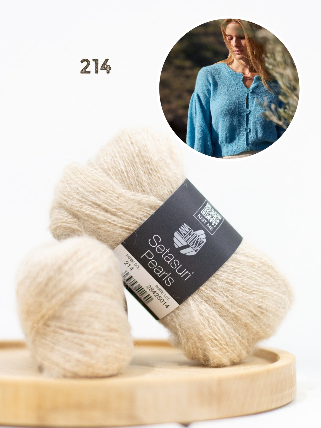Strickpaket Setasuri Pearls Jacke Top Down
