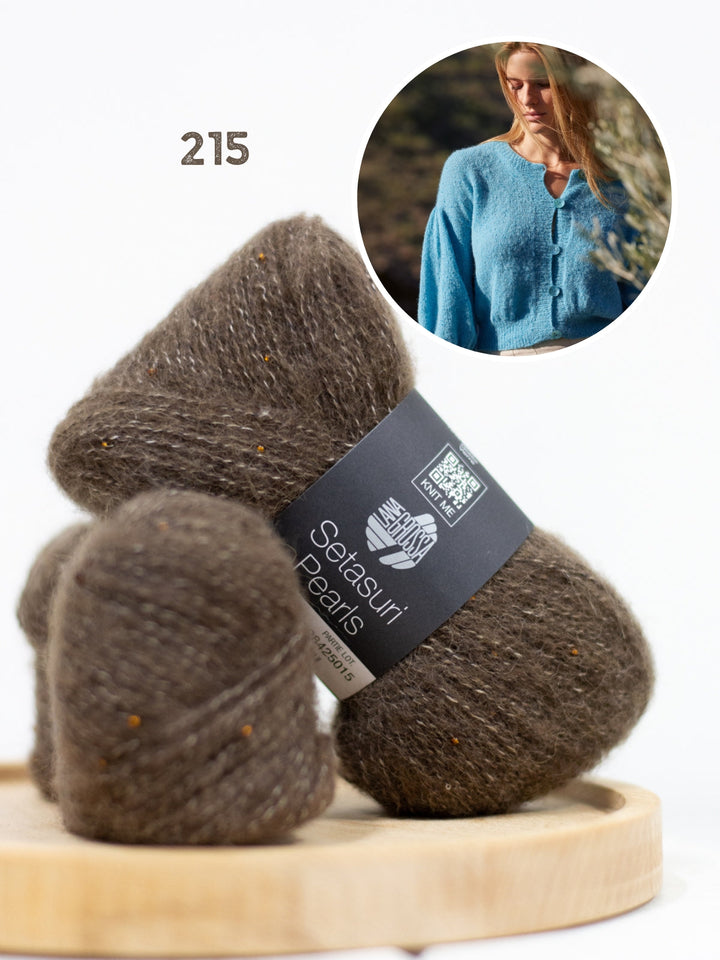 Strickpaket Setasuri Pearls Jacke Top Down