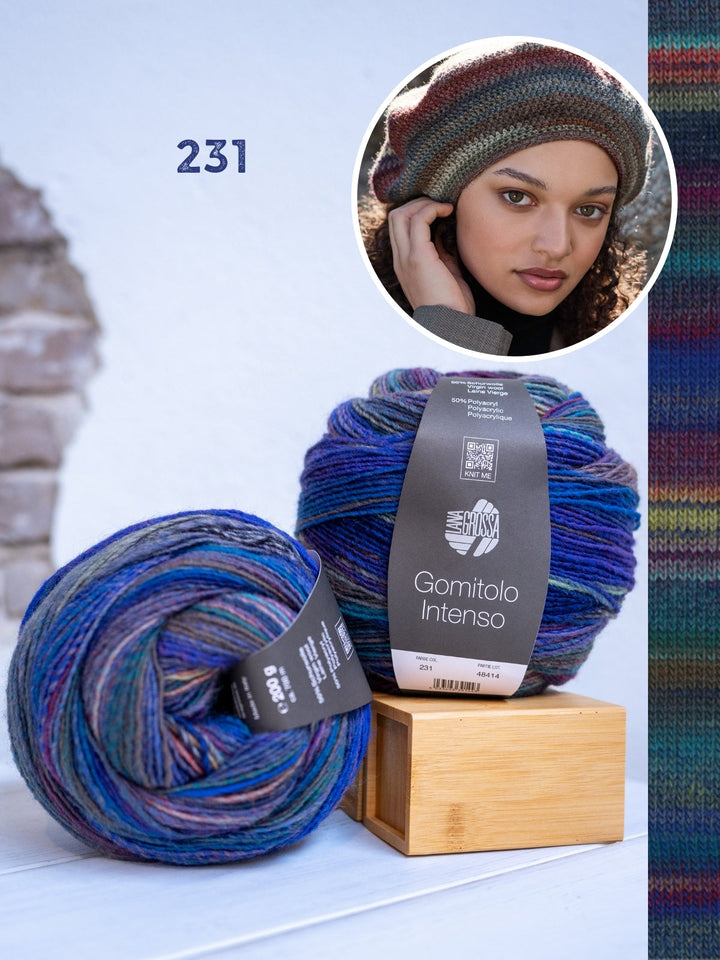 Häkelpaket Gomitolo Intenso Mütze