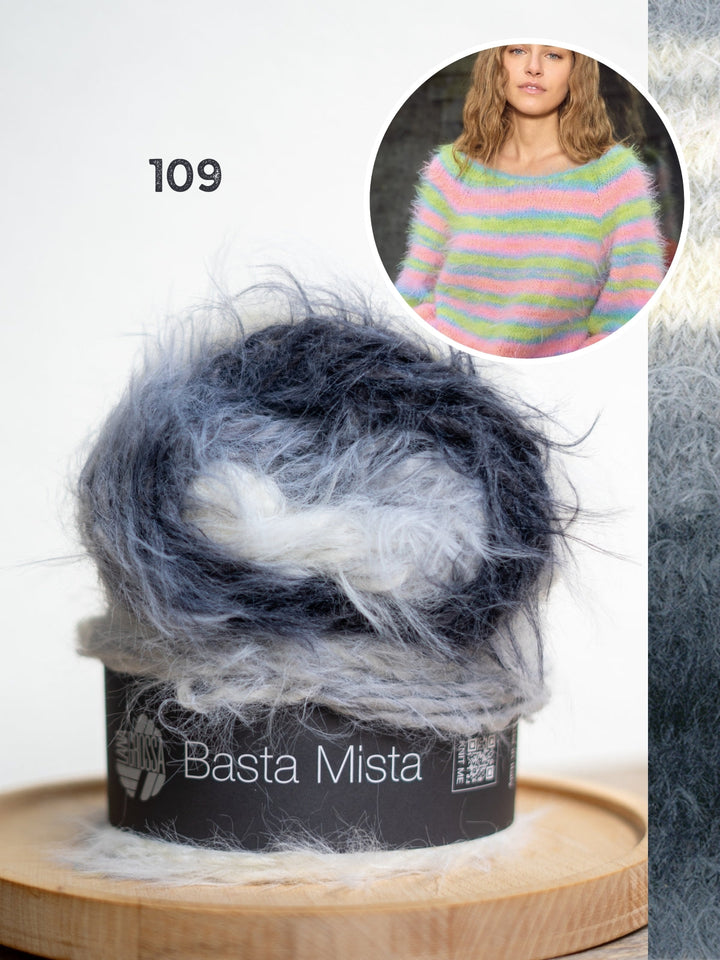 Strickpaket Basta Mista Raglanpullover - Top-down