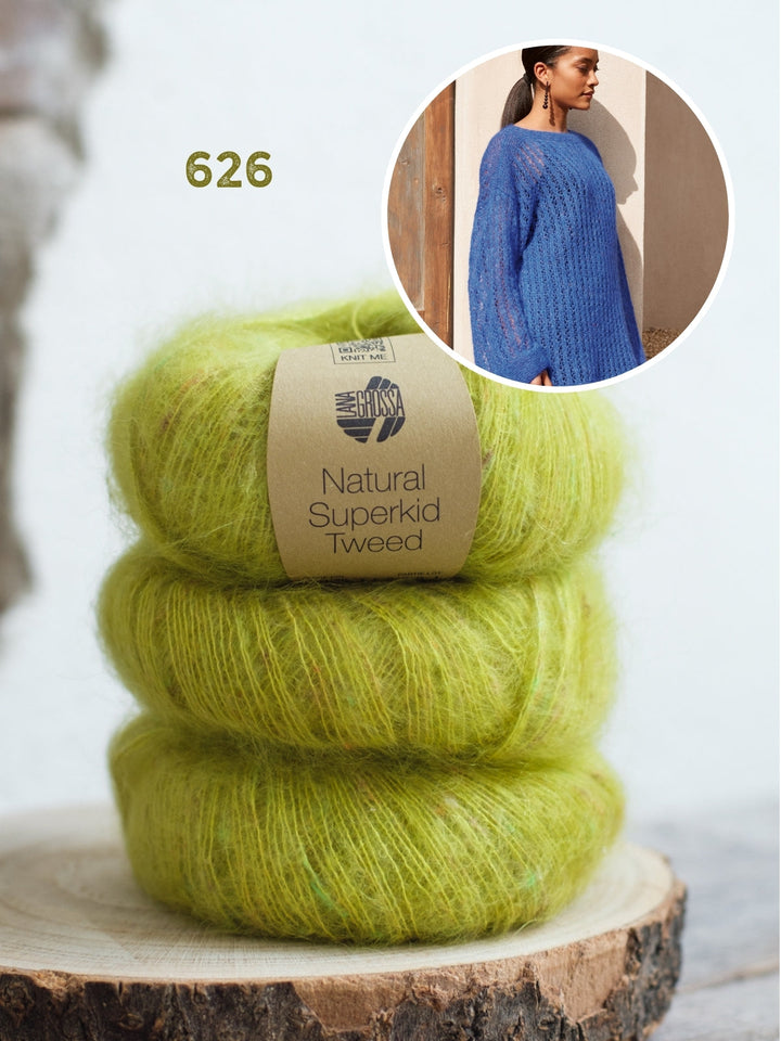 Strickpaket Natural Superkid Tweed Pullover
