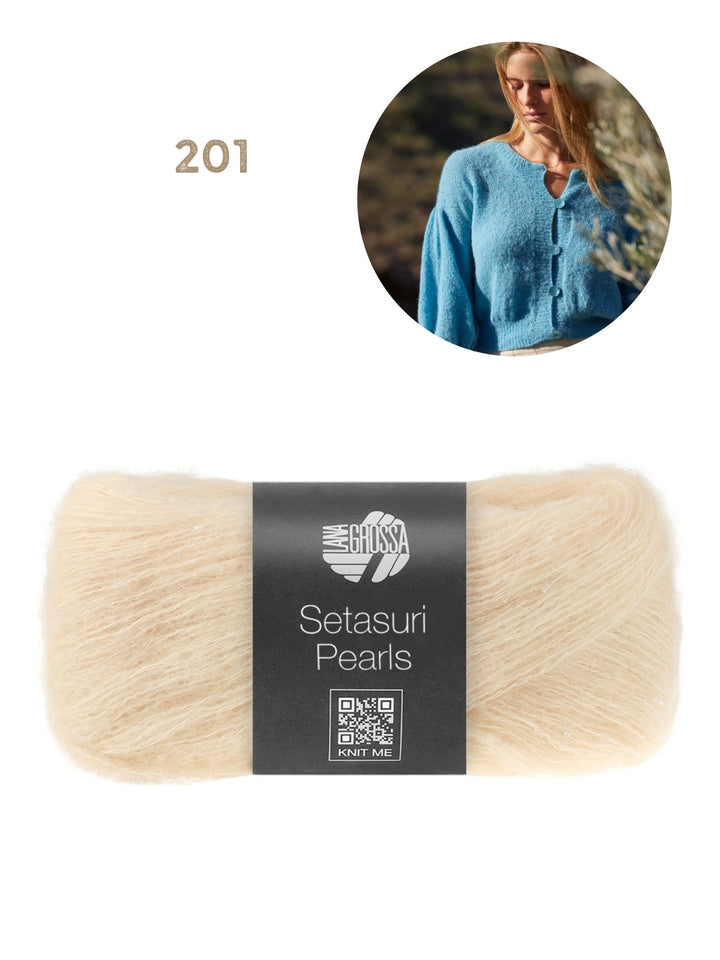 Strickpaket Setasuri Pearls Jacke Top Down