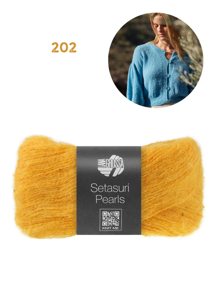 Strickpaket Setasuri Pearls Jacke Top Down
